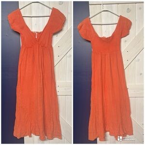 Jen’s Pirate Booty x Free People Gauzy Maxi Dress Peach Size XS